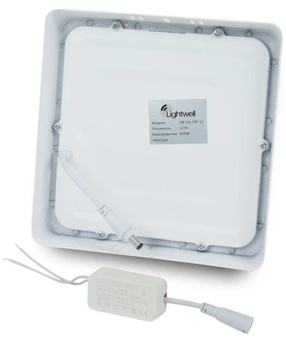 Світильник точковий накладний Lightwell LW-SQ-SRF-12 (12Вт, 6500К) фото 2