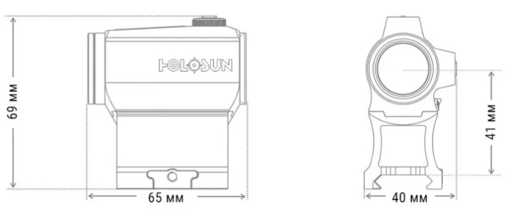 Коліматорний приціл Holosun Micro Elite HE403B-GR (747029) фото 6