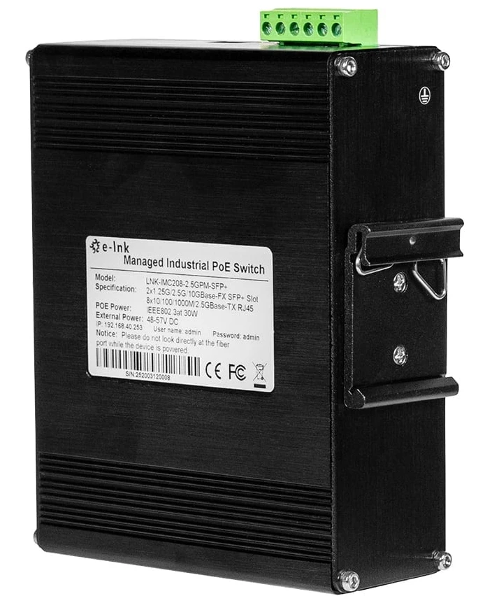 PoE комутатор LNK-IMC208-2.5GPM-SFP+ 2.5G фото 5