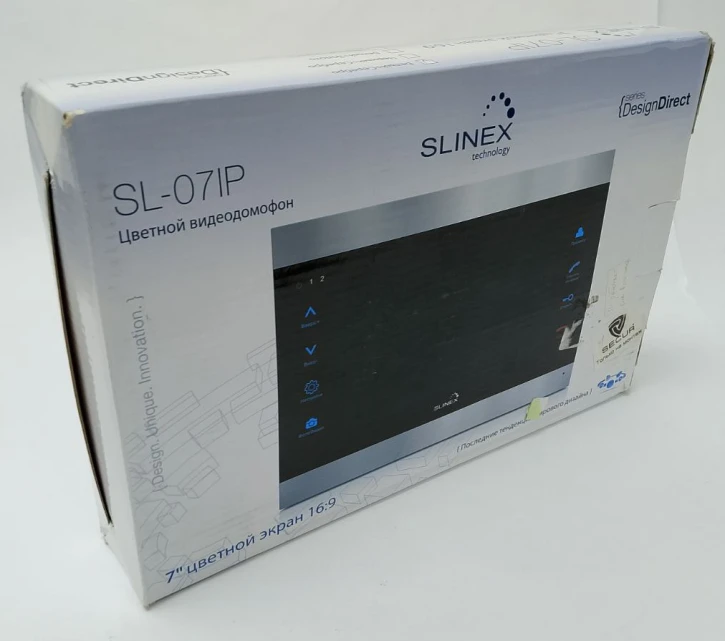 (Уцінка) Відеодомофон Slinex SL-07 IP Silver/White фото 2