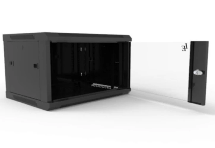 Шафа навісна Adtek DE-19" 9U-600-600 чорна (DE-9U-600-600-B) фото 2