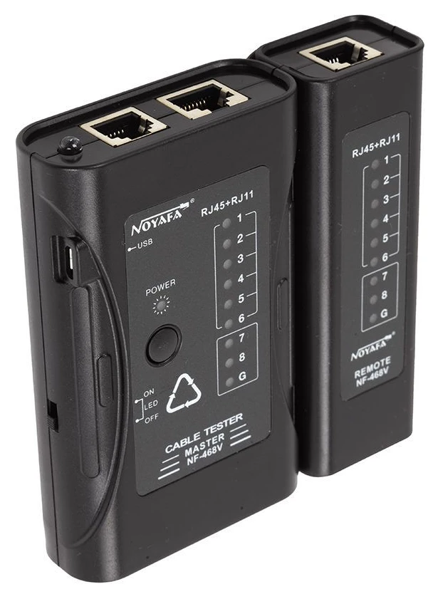 Тестер мережі Noyafa NF-468V Black