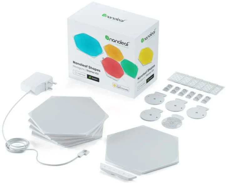 (Уценка) Умная система освещения Nanoleaf Shapes - Hexagon Starter Kit - 5 шт.
