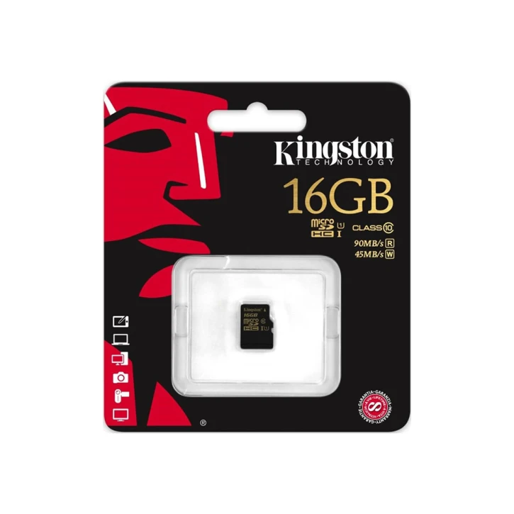 Карта памяти Kingston MicroSD 16GB Class 10 UHS-I (SDCA10/16GBSP) Kingston 3498 фото 2