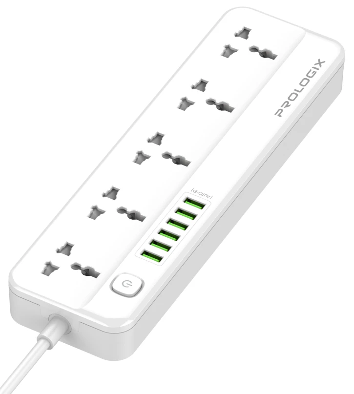Мережевий фільтр ProLogix Premium PR-SC5614W 5/2m, 6xUSB White (PR-SC5614W)