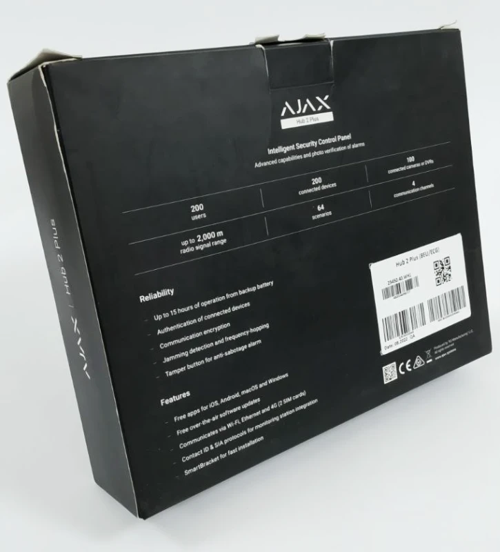 (Уцінка) Інтелектуальна централь Ajax Hub 2 Plus White фото 2