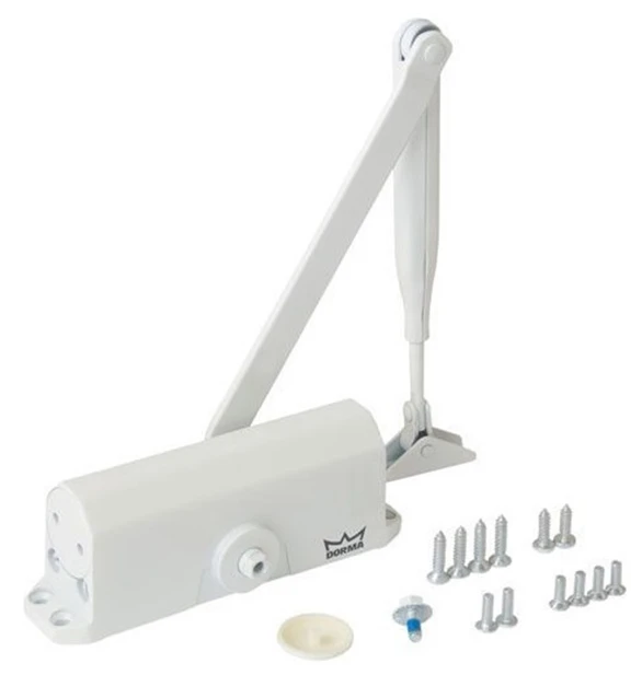 Доводчик дверний Dorma TS 77 EN 3 з ліктьовою тягою White