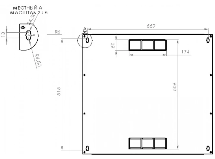 Шафа настінна CMS 12U, 600х500х640 мм (UA-MGSWL125B) фото 9
