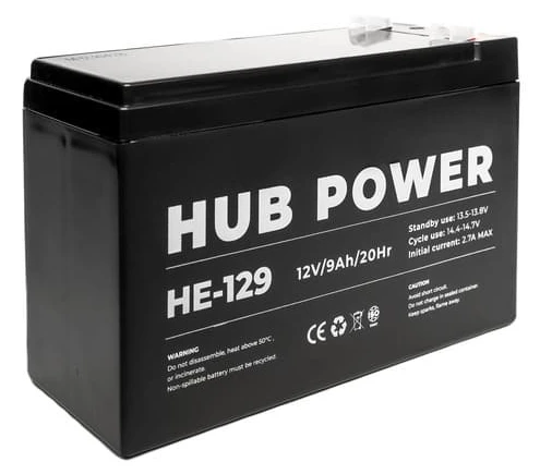 Акумулятор Hub Power HE-129 12В 9 Аг