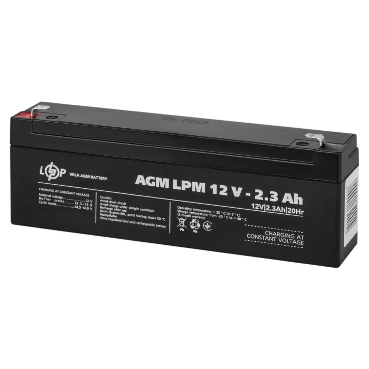Акумулятор LogicPower AGM LPM 12V - 2.3 Ah (4132) фото 2