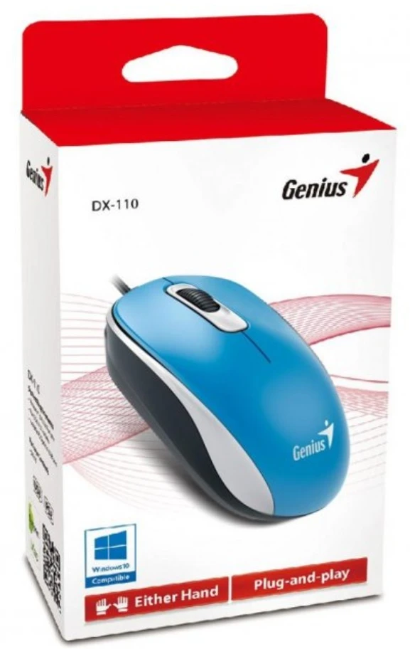 Миша Genius DX-110 Blue (31010116103) фото 3