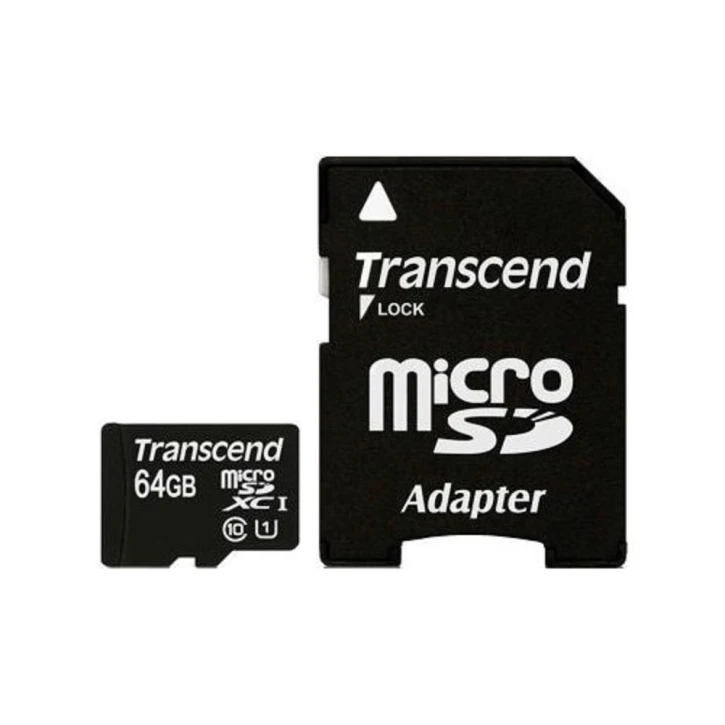 Карта памяти Transcend microSDXC 64GB Class 10 Premium + SD-adapter (TS64GUSDXC10) Transcend 1596