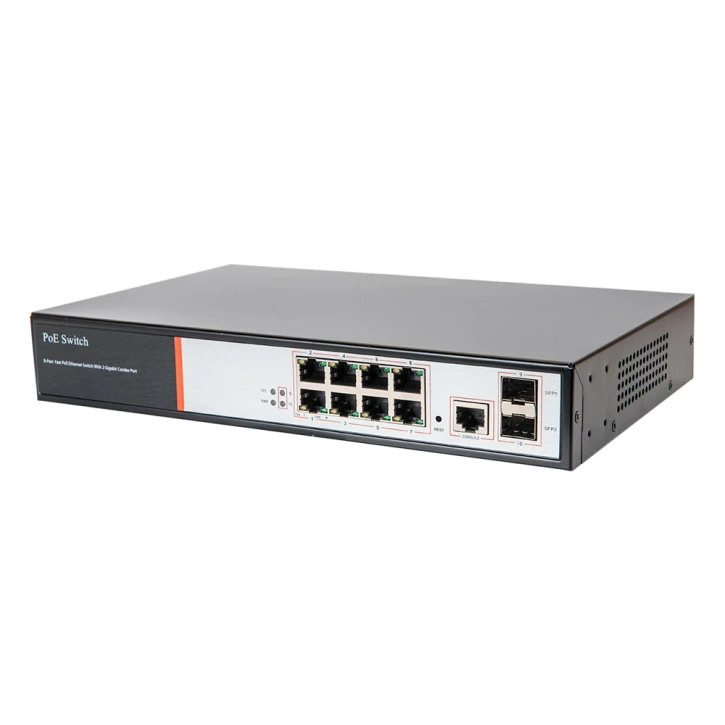 Гігабітний 10-портовий POE комутатор Tecsar TS-82sfp-GB Tesla 2441