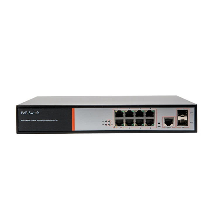 Гігабітний 10-портовий POE комутатор Tecsar TS-82sfp-GB Tesla 2441 фото 2
