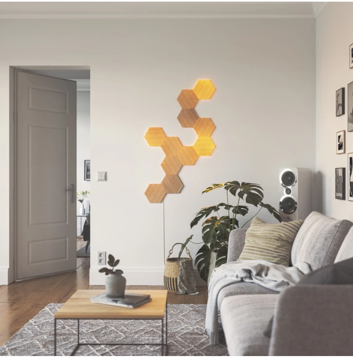Додаткові панелі Nanoleaf Elements - Hexagons Expansion Pack Apple Homekit - 3 шт. (NL52-E-0001HB-3PK) фото 6