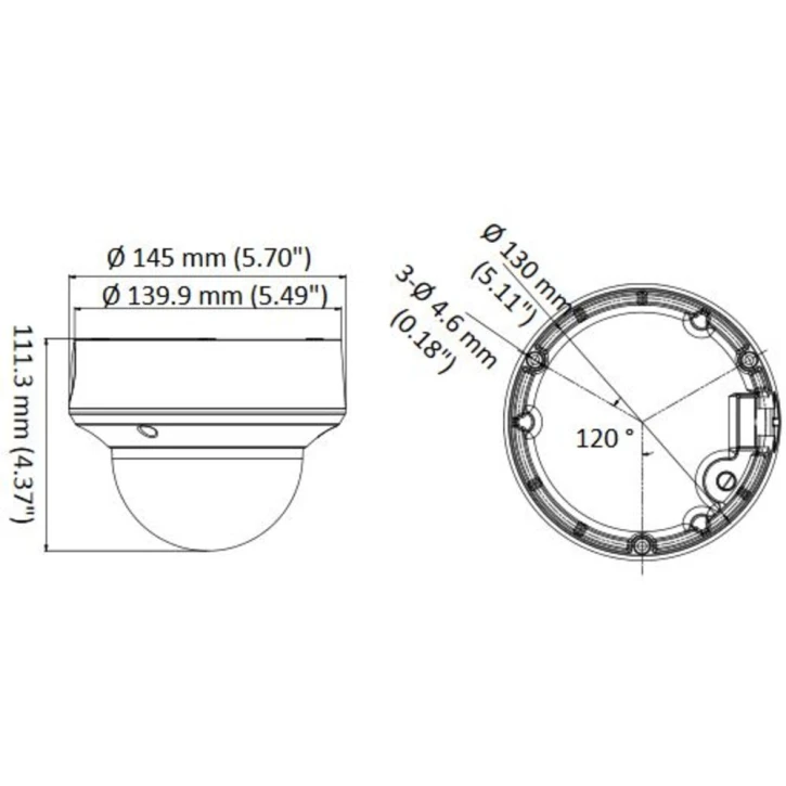 Відеокамера Hikvision Turbo HD DS-2CE5AH8T-VPIT3ZF (2.7-13.5) White фото 2