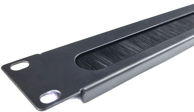 Кабельний організатор E-server 1U 19" зі щіткою посередині (WT-2154B) фото 2