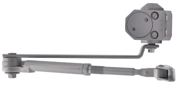 Доводчик дверний Cisa 60461.03.0.97 STD HO з фіксацією до 80 кг сірий (37901) фото 3