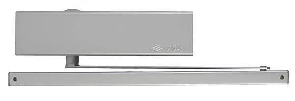 Доводчик дверной Cisa D5210.03.0.97 BC SLD HO с фиксацией до 80 кг серый (39993) фото 2