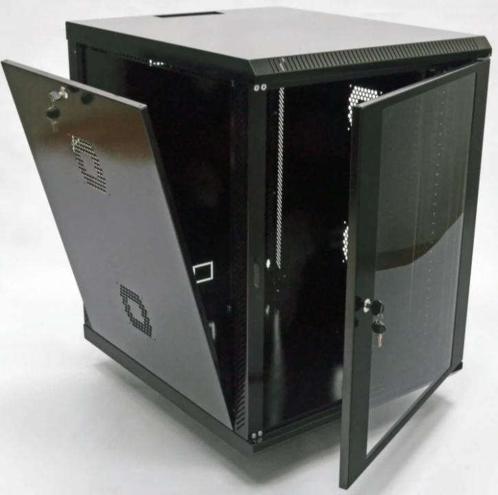 Шафа навісна CMS 15U 600х700х773 мм, акрил чорна (UA-MGSWA157B)