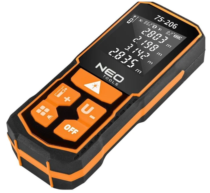 Далекомір лазерний Neo Tools 0.05–100м, ±2мм Orange (75-206) фото 3