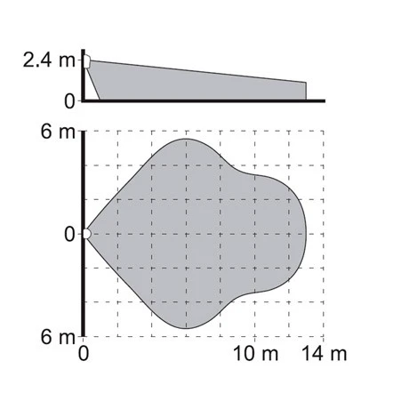Комбінований датчик руху Satel GREY PLUS (ІЧ + НВЧ) з активним НВЧ-каналом антимаскінгу фото 5