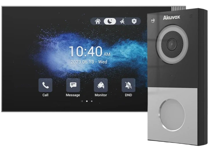 Комплект відеодомофона Akuvox DB01 + S563W Black/Gray (00-00002982) фото 2