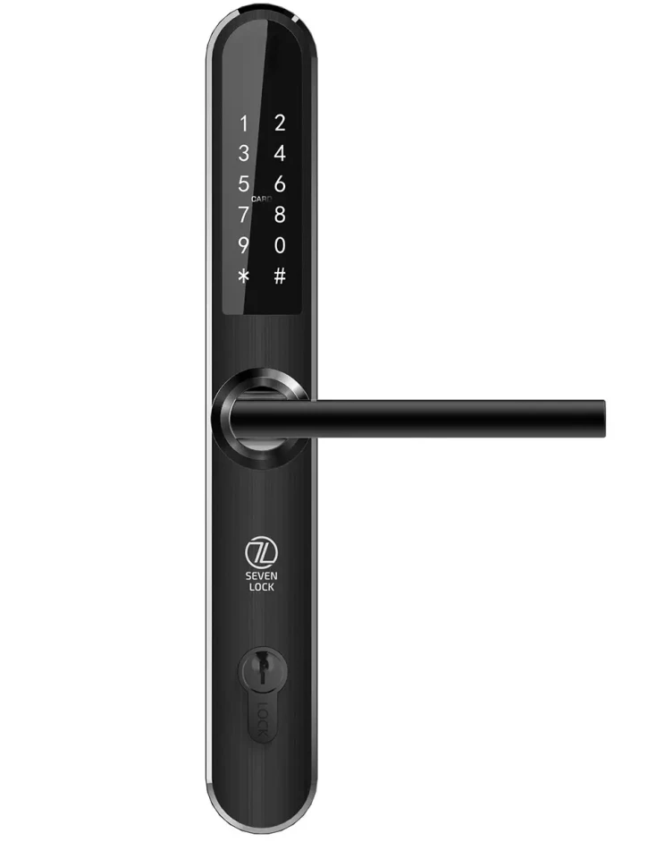 Умный дверной замок SEVEN LOCK SL-7761B Black фото 2