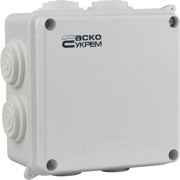 Коробка розподільна Аско-Укрем TY-RA 100x100x70 (A0150170004)
