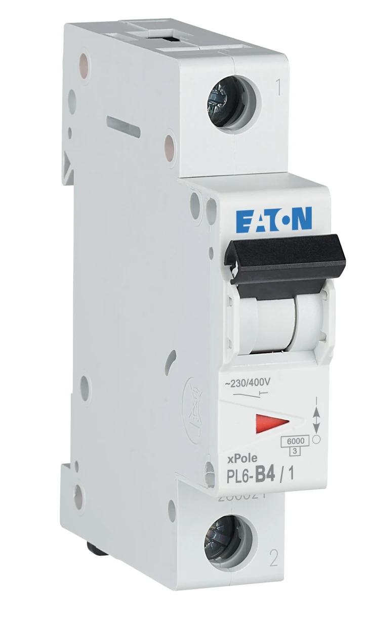 Автоматичний вимикач Eaton PL6-B4/1 (1P, В, 4 А, 6 кА) White (286517) фото 3