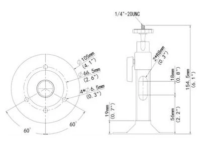 Кронштейн для корпусной камеры Uniview TR-UM06-A-IN фото 2