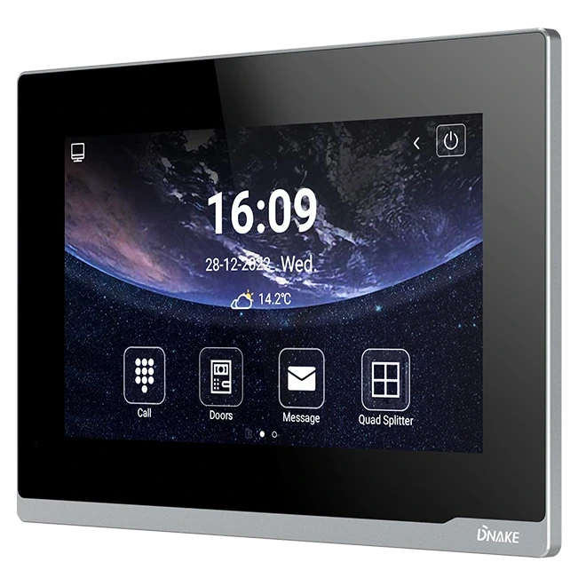 IP-відеодомофон Dnake E416W з Wi-fi Black (00-00009446)