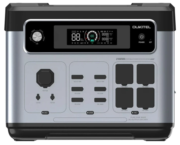 Зарядна станція Oukitel P2400E 2400W 2048Wh фото 3