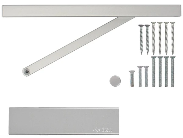 Доводчик дверний Cisa D5200.03.0.97 BC SLD до 80 кг FIRE сірий (37933) фото 6