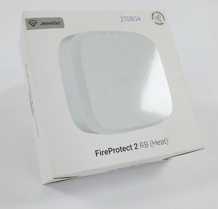 (Уцінка) Бездротовий датчик температури Ajax FireProtect 2 RB (Heat) White