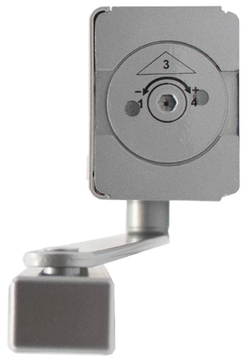 Доводчик дверной Cisa D5210.03.0.97 BC SLD HO с фиксацией до 80 кг серый (39993) фото 3