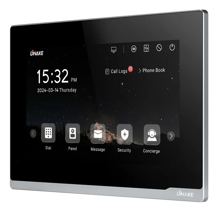IP-відеодомофон Dnake E217W з Wi-fi Black (00-00009445)