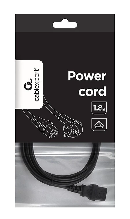 Кабель живлення Cablexpert PC-186-VDE-1.8M 1.8 м фото 5