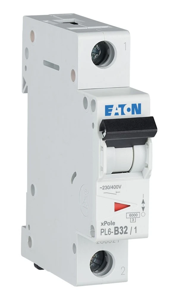Автоматичний вимикач Eaton PL6-B32/1 (1P, В, 32 А, 6 кА) White (286524) фото 3