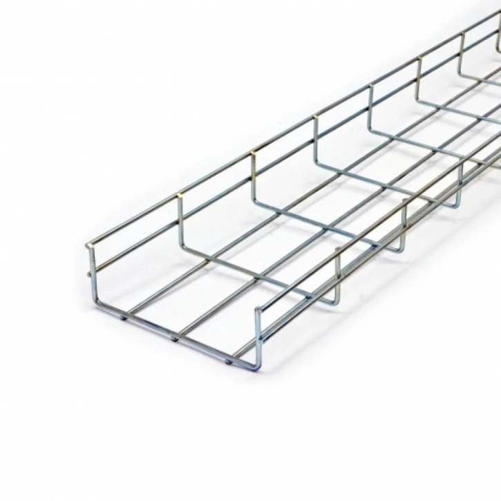 Лоток сітчастий CMS WBC 150х50, дріт Ø4 мм, 2,5м білий цинк (CMS-WBC4-15050Z)