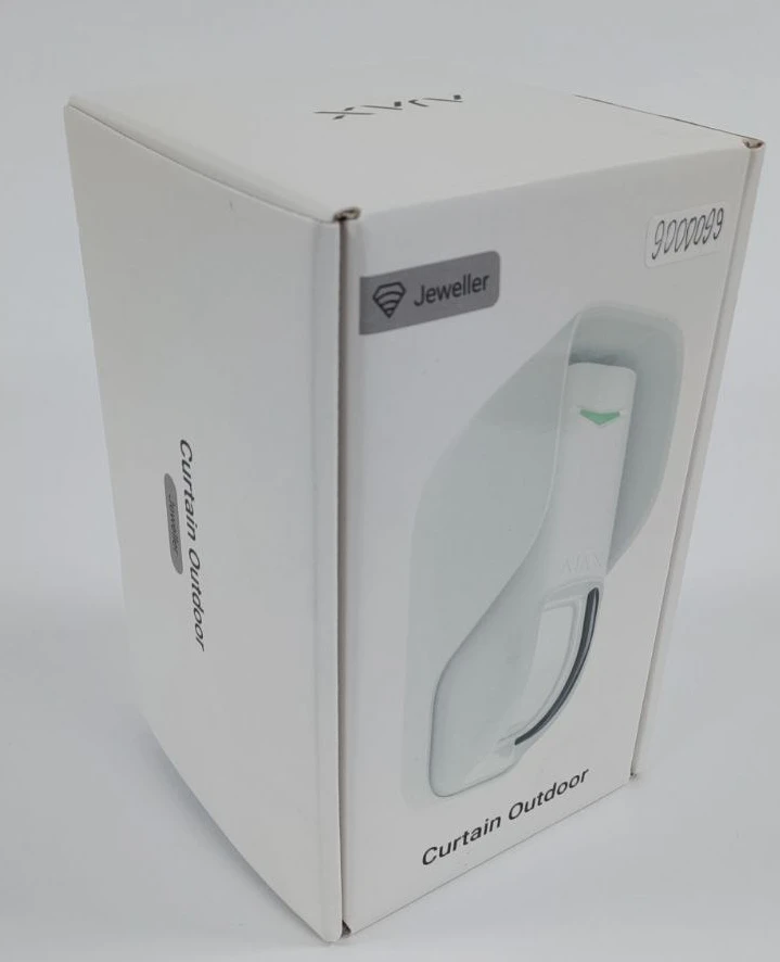 (Уцінка) Бездротовий датчик руху «штора» Ajax Curtain Outdoor Jeweller White