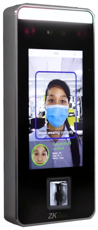 Біометричний термінал ZKTeco SpeedFace-V5L WiFi