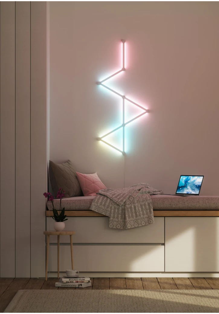 Розумна система освітлення Nanoleaf Lines Starter Kit Apple HomeKit 9 шт (NL59-K-0002LW-9PK-EU) фото 5