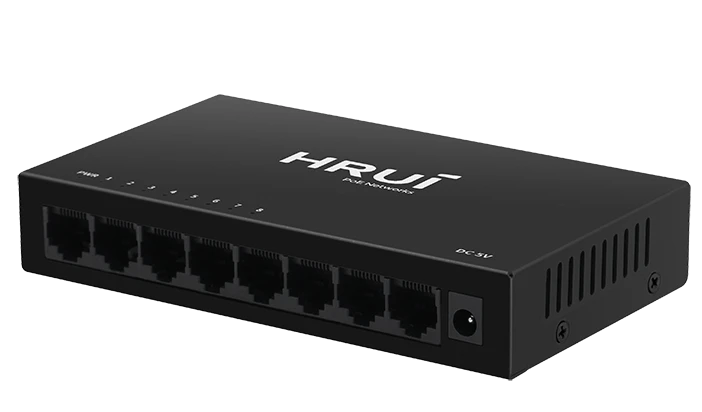 Комутатор HongRui HR-SWG0080-M 8-ми портовий фото 2