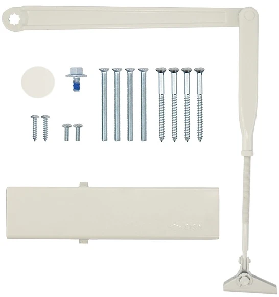 Доводчик дверной Cisa C1610.03.0.45 Professional Plus2 BC STD до 80 кг FIRE белый (37910) фото 6