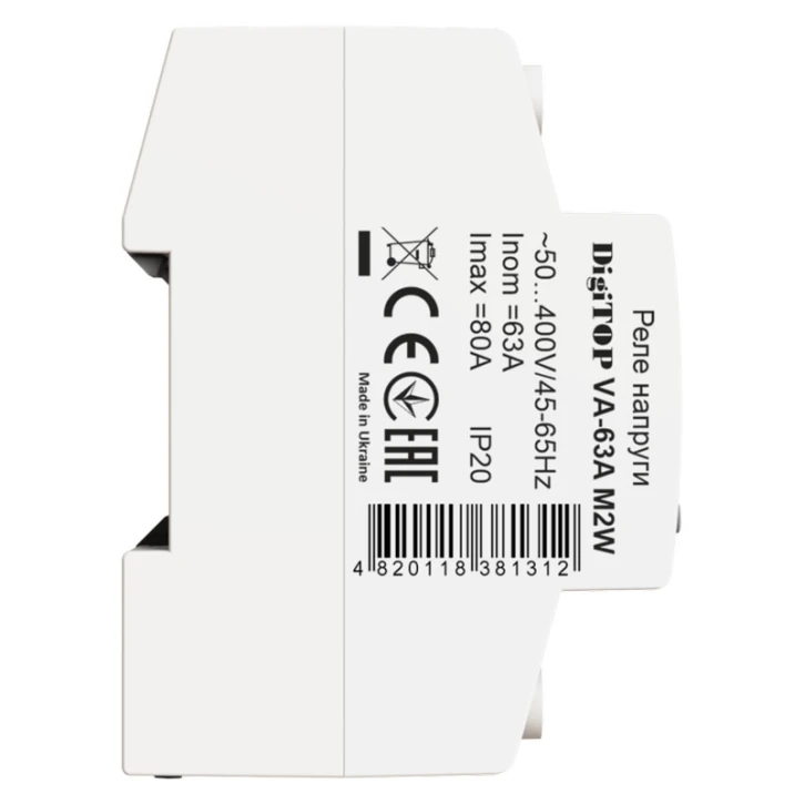 Реле напруги та струму DigiTop VA-63A M2W фото 4