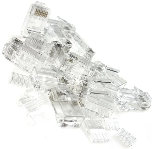 Конектор E-server RJ45 UTP 6 кат. 8P8C 50 мкм зі вставкою (WT-6028-SOLID) фото 5