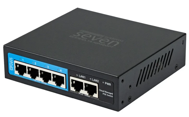 PoE комутатор SEVEN PS204D фото 3