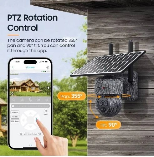 Відеокамера Sectec ST-557-6M-12X-4G-EU-G (6Мп, PTZ, 12000mAh) фото 4