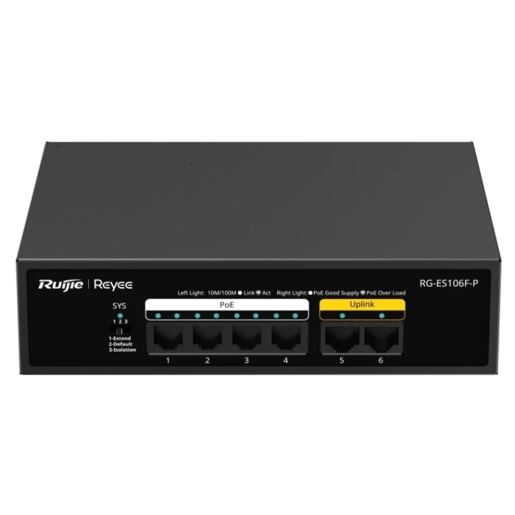 Комутатор Ruijie RG-ES106F-P